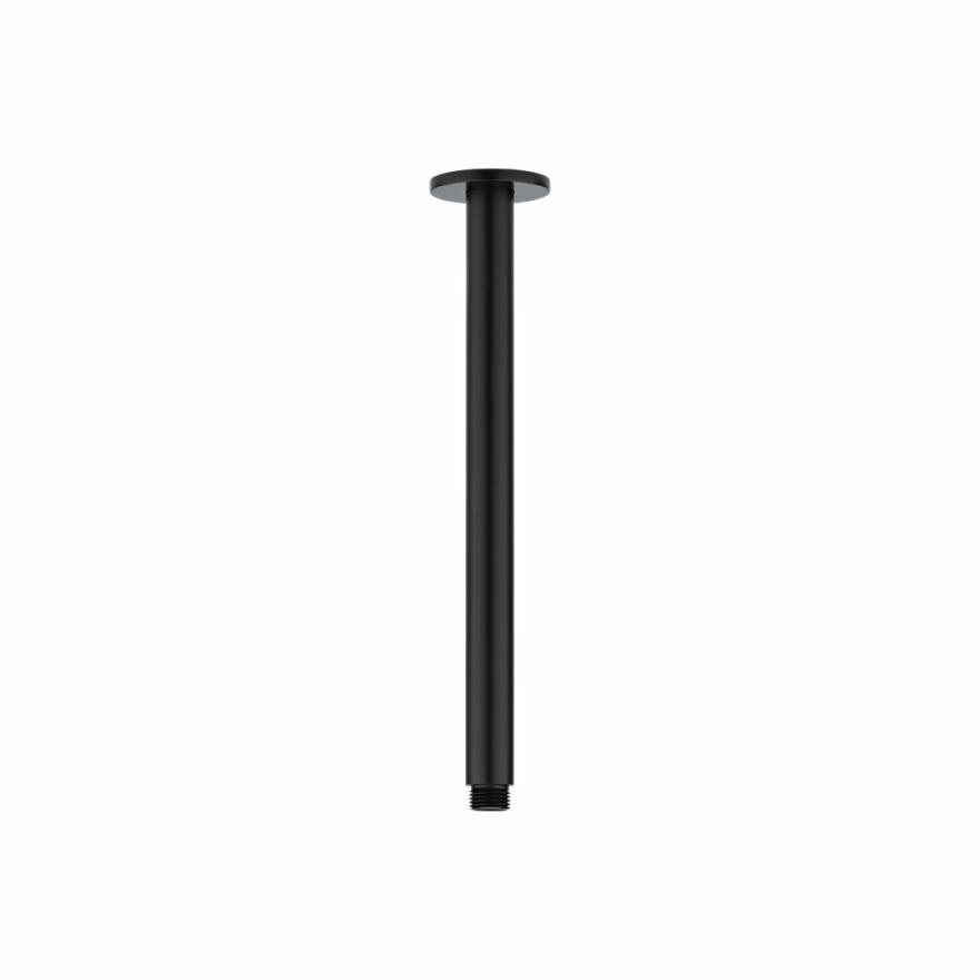 Shower Dropper Round 300Mm – Matte Black Shower Arms & Droppers