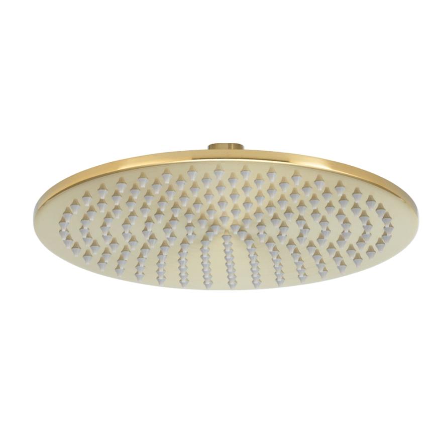 Shower Head Round 250Mm – Brushed Brass Rain Showers