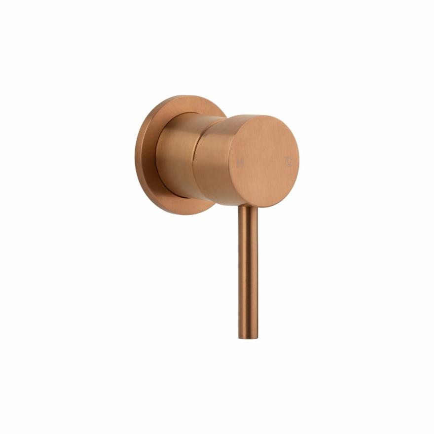 Sola Minimal Mixer – Brushed Copper Outdoor Tapware