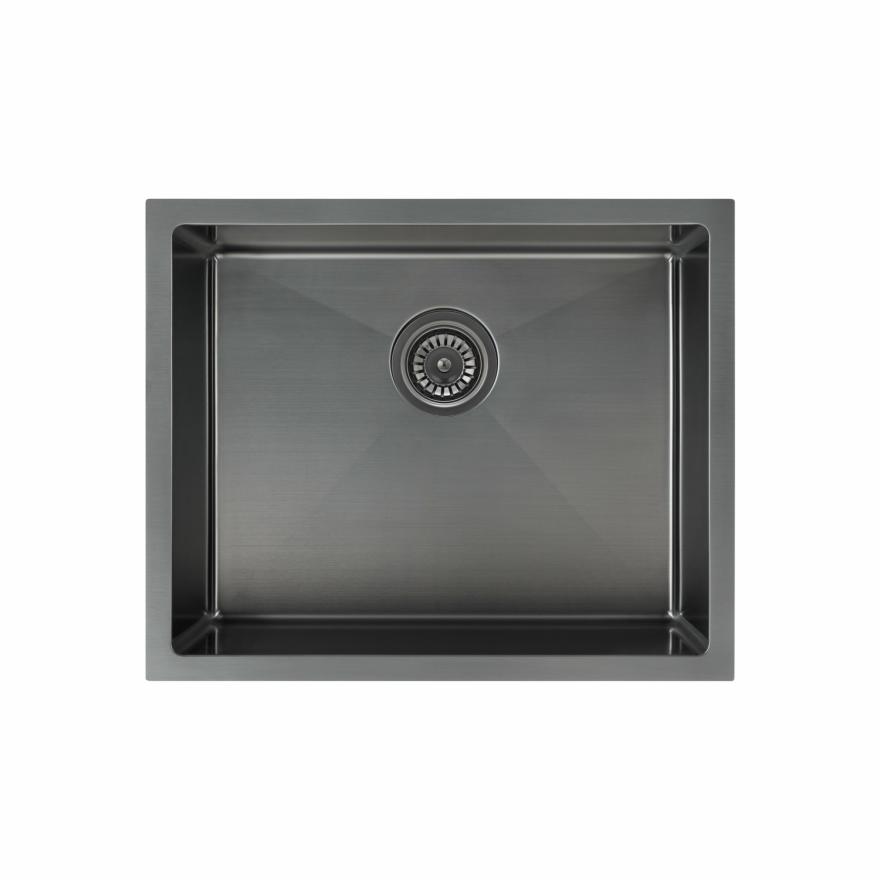 Sola Outdoor Single Sink 550Mm – Brushed Gunmetal Kitchen Sinks