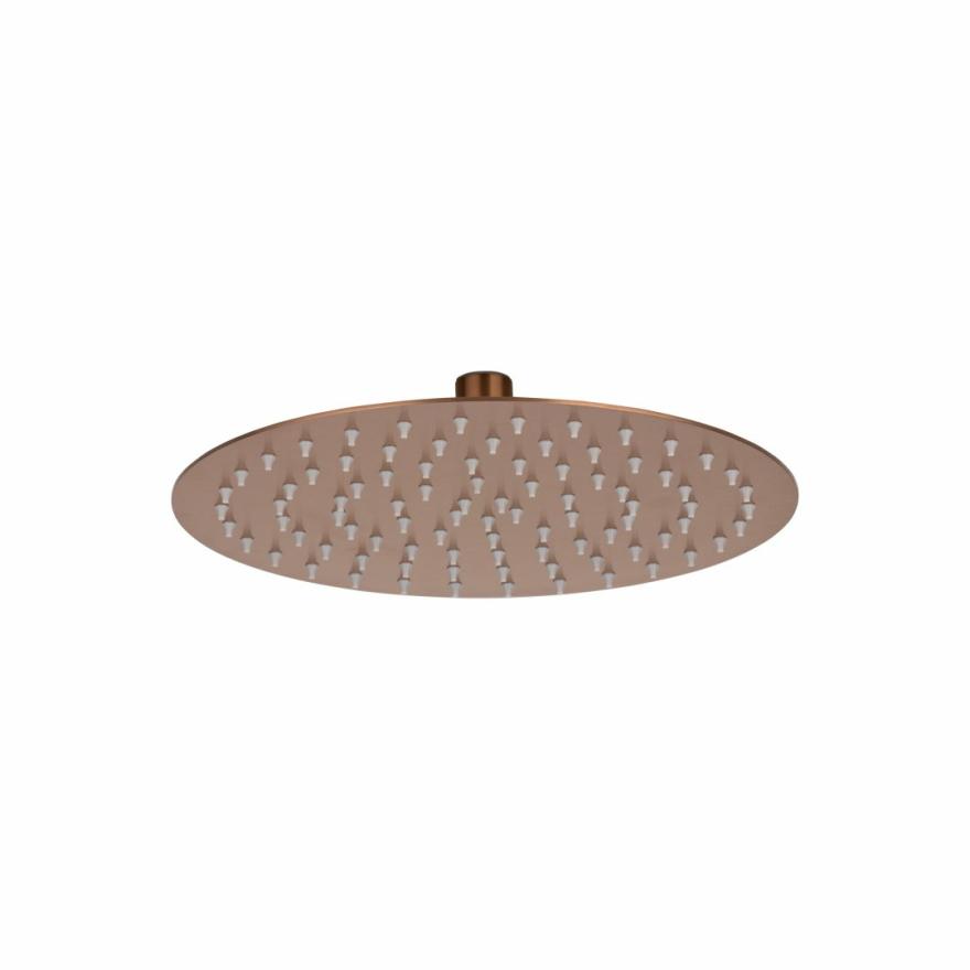 Sola Shower Head – Brushed Copper Outdoor Showers