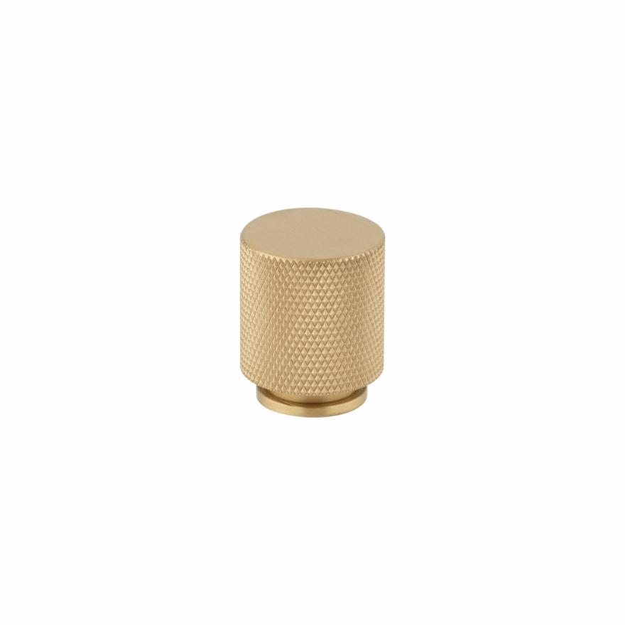 Tezra Textured Cabinetry Knob Round – Brushed Brass Cabinetry Handles