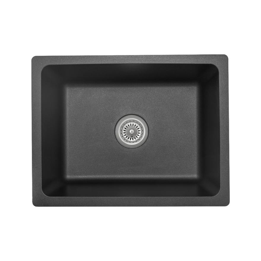 Vera Single Sink 560Mm – Black Granite Kitchen Sinks