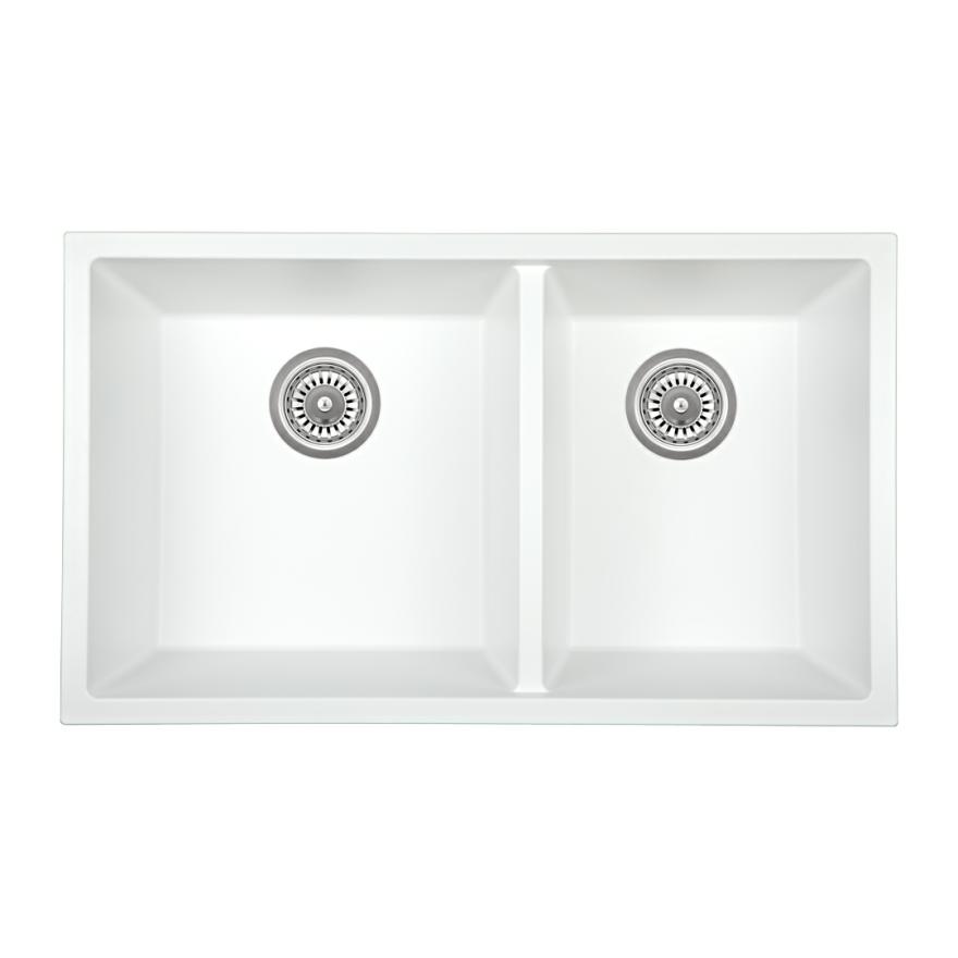 Vienna Double Sink 760Mm – White Granite Double Sinks