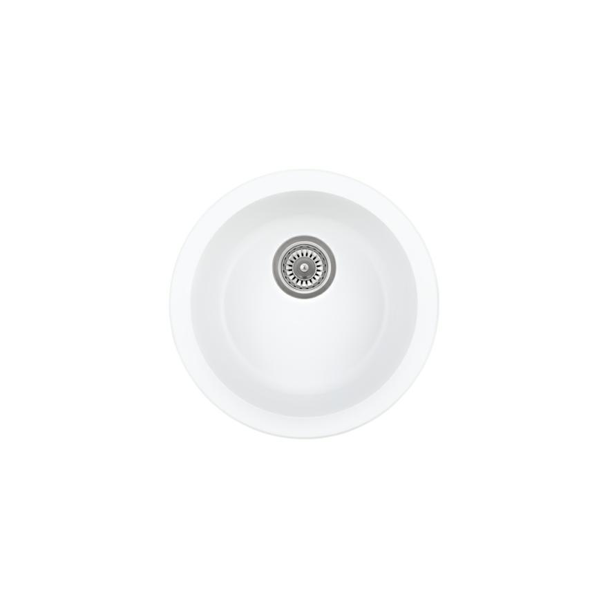 Vienna Round Sink 450Mm – White Granite Kitchen Sinks