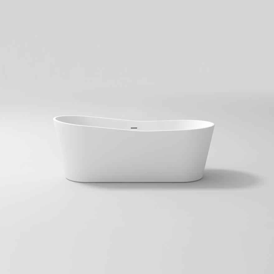 Violet Acrylic Freestanding Bath 1650Mm – Matte White 1600 And Over Baths