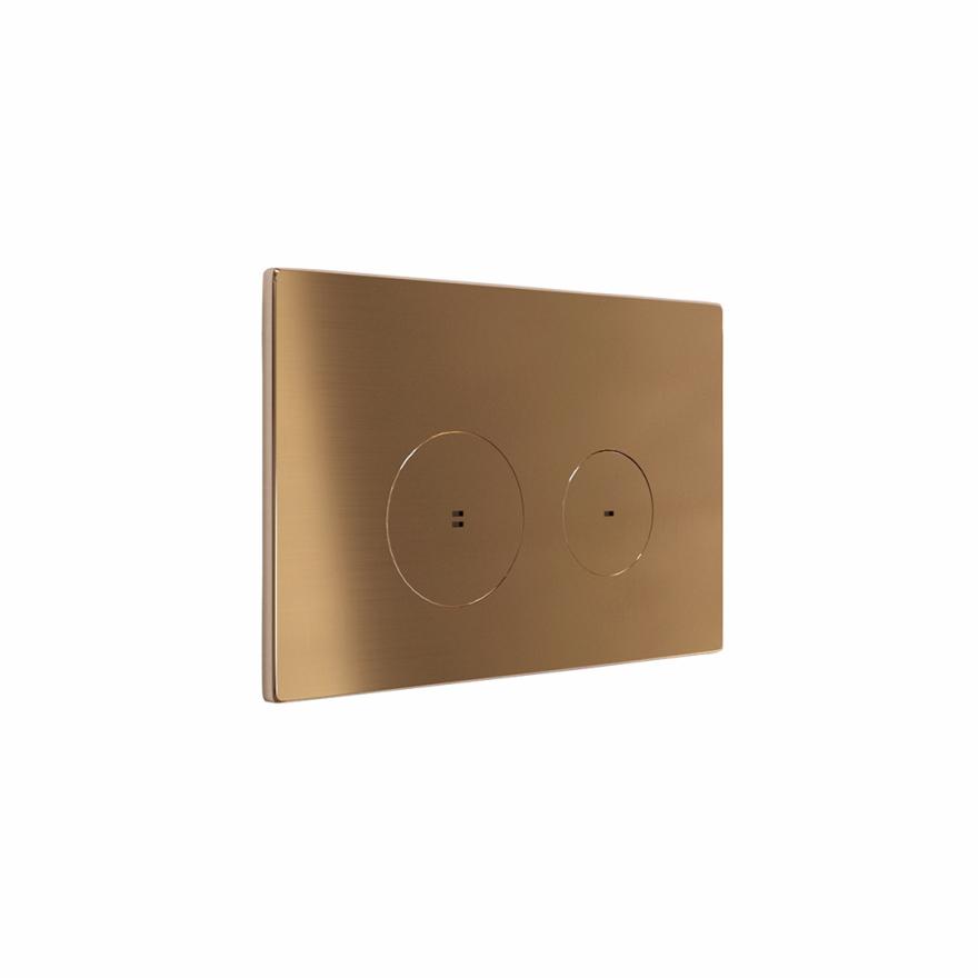 Zaaha Toilet Button & In-Wall Cistern – Brushed Copper Cisterns