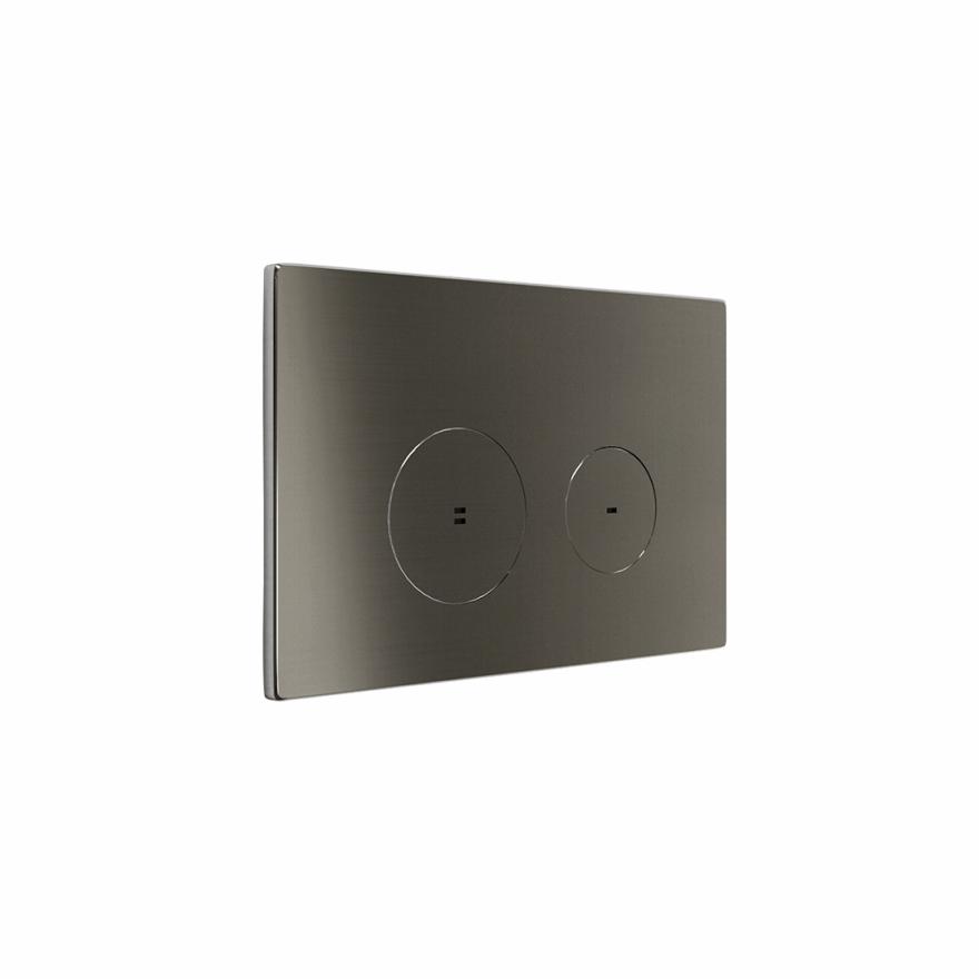 Zaaha Toilet Button & In-Wall Cistern – Brushed Gunmetal Cisterns