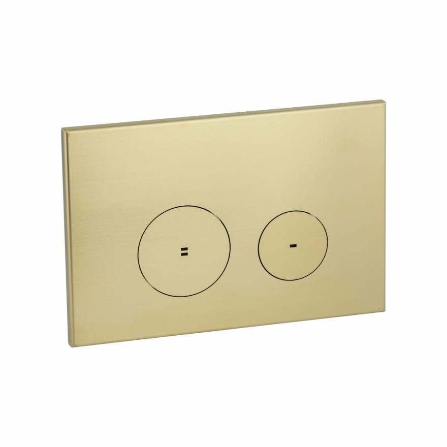 Zaaha Toilet Button Round – Brushed Brass Toilet