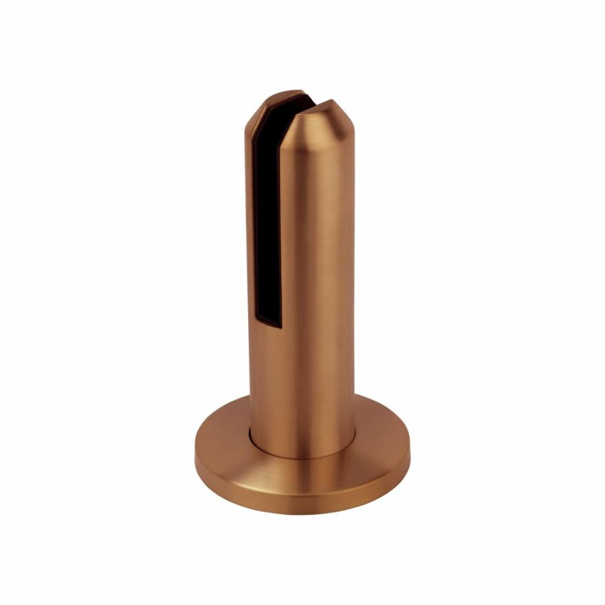 Zale Pool Fence Spigot – Brushed Copper Glass Hardware