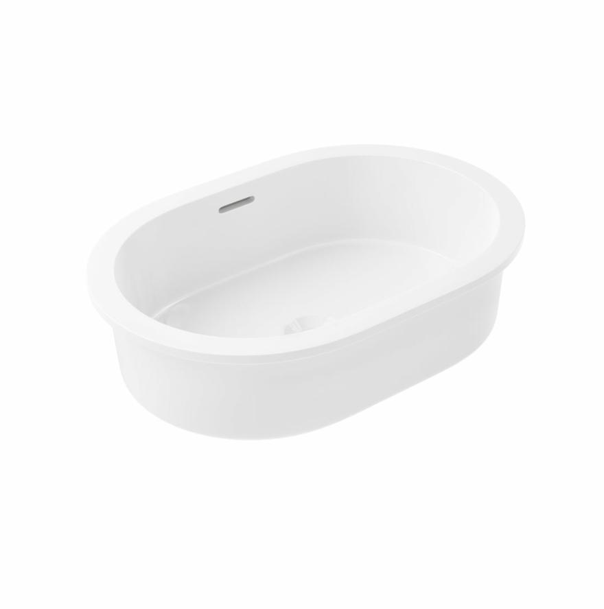 Zuri Round Undercounter Basin 520Mm (Large) – Gloss White Basins