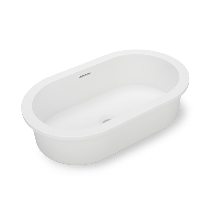 Zuri Round Undercounter Basin – Matte White Basins