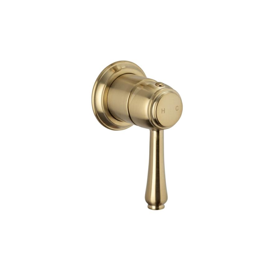 Kingsley Minimal Mixer – Brushed Brass Shower Taps And Mixers