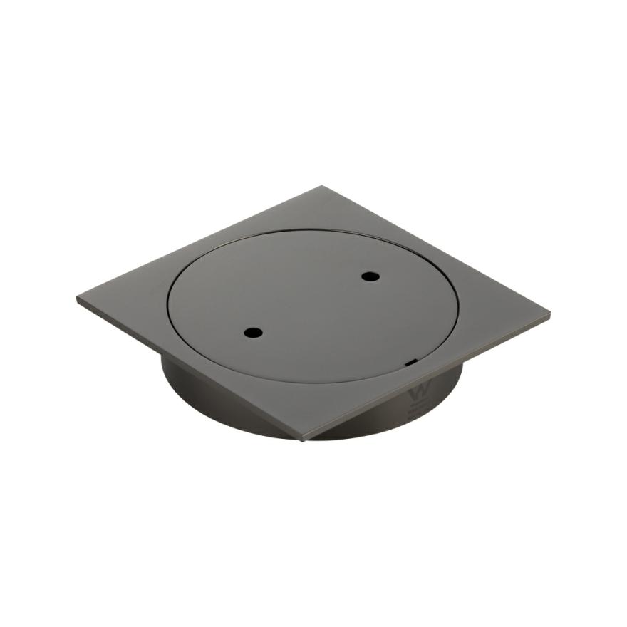 Abi Inspection Outlet Square – Brushed Gunmetal Floor Wastes And Channels