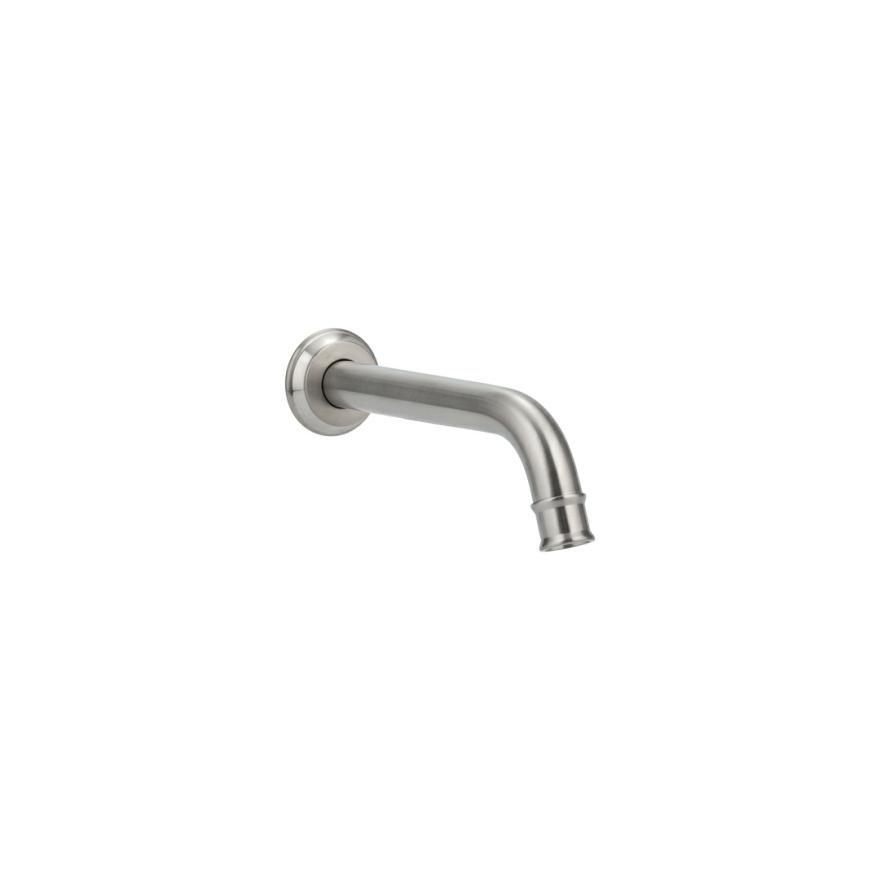 Kingsley Wall-Mounted Spout – Brushed Nickel Spouts And Bath Fillers