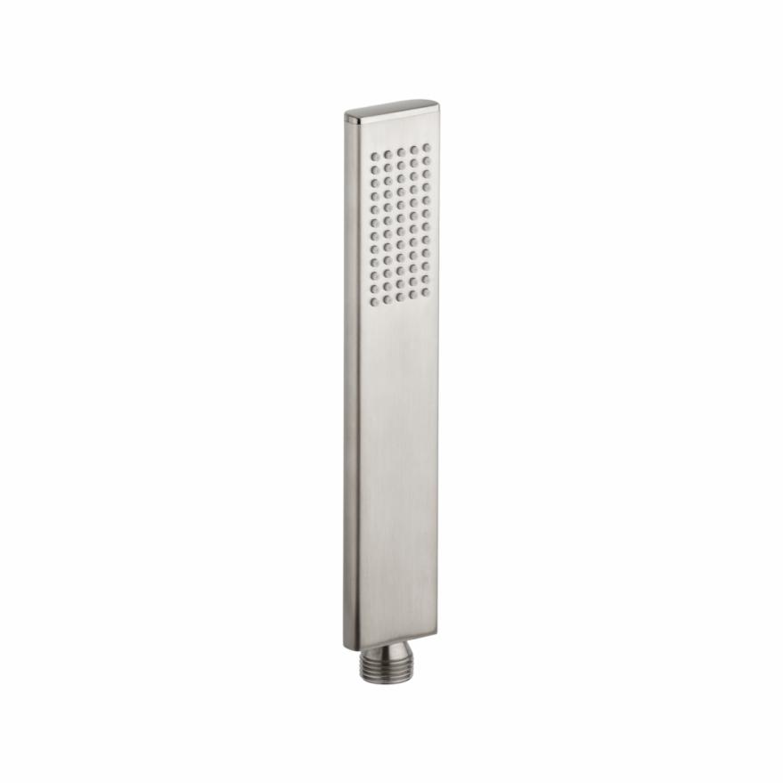 Rounded Rectangle Hand Shower – Brushed Nickel Handheld Showers