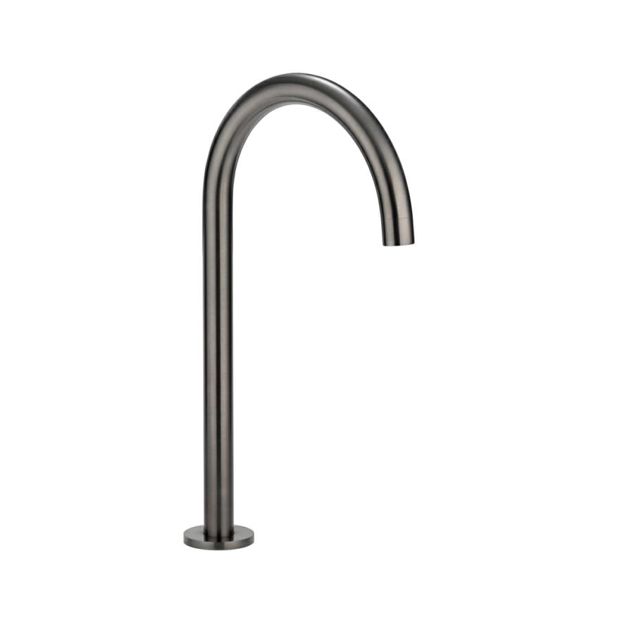 Gooseneck Hob Swivel Spout – Brushed Gunmetal Spouts And Bath Fillers