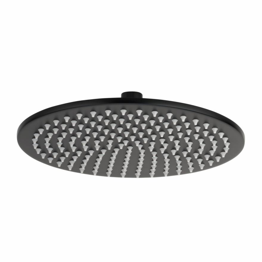 Shower Head Round 250Mm – Matte Black Rain Showers