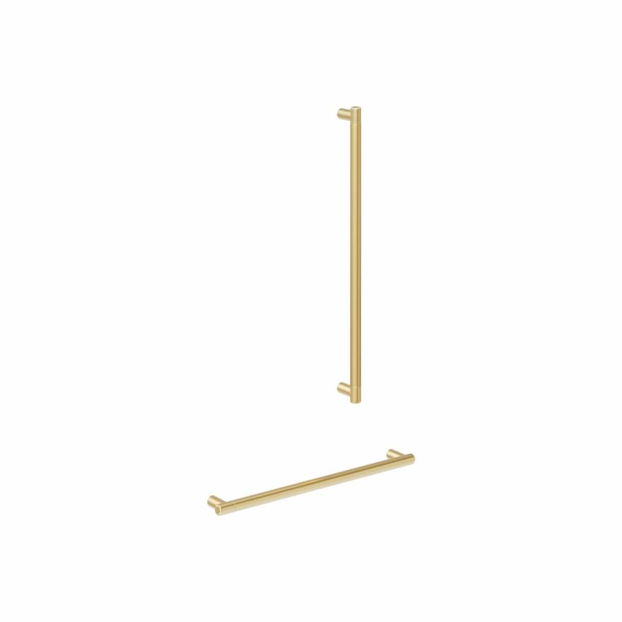 Aliro Accessible Shower Grab Rail Set – Brushed Brass Accessible Showers